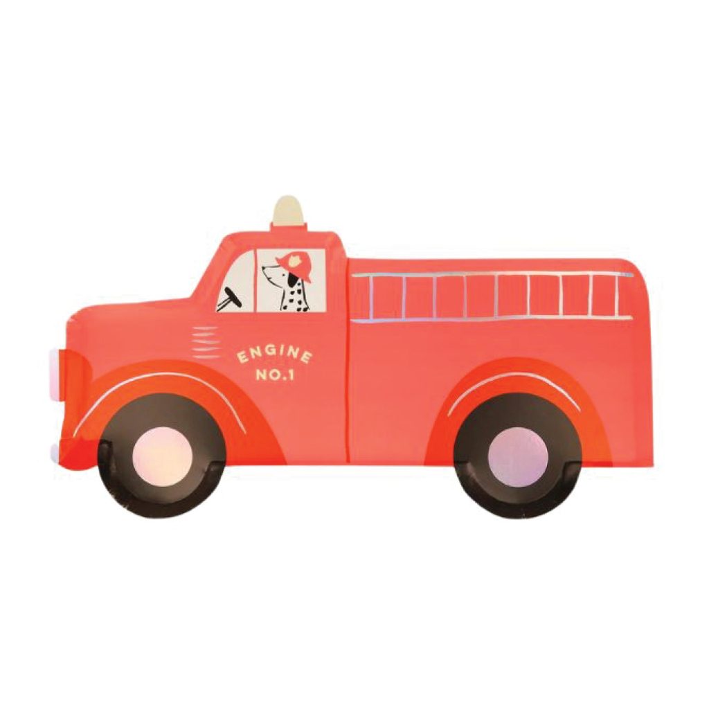 Fire Truck Lunch Plates 8ct