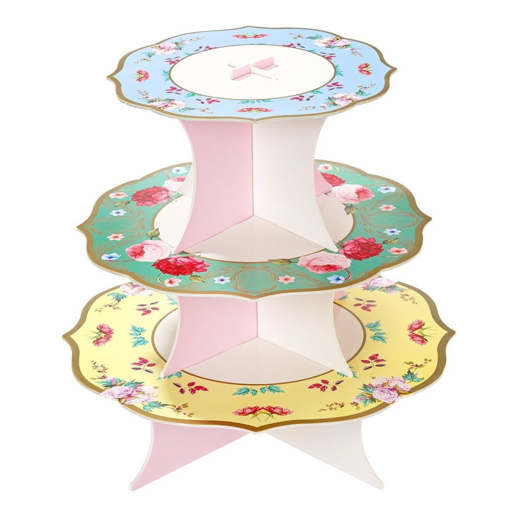 Floral Tea Party Cupcake Stand 1ct