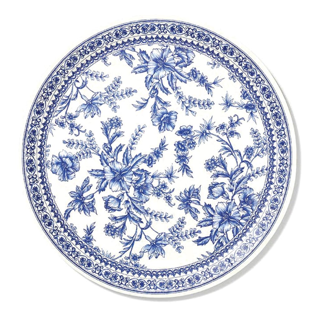 French Toile Paper Lunch Plates 10ct