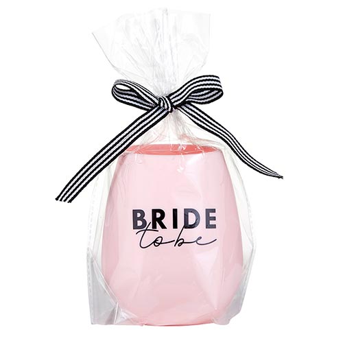 Pink Bride To Be Silicone Wine Glass 1ct