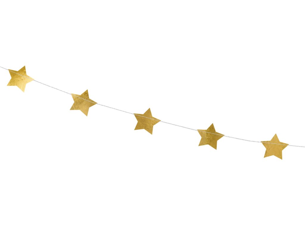 Gold Star Garland 12′