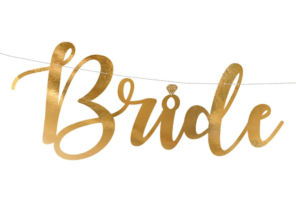 Gold Bride To Be Banner 2.5ft