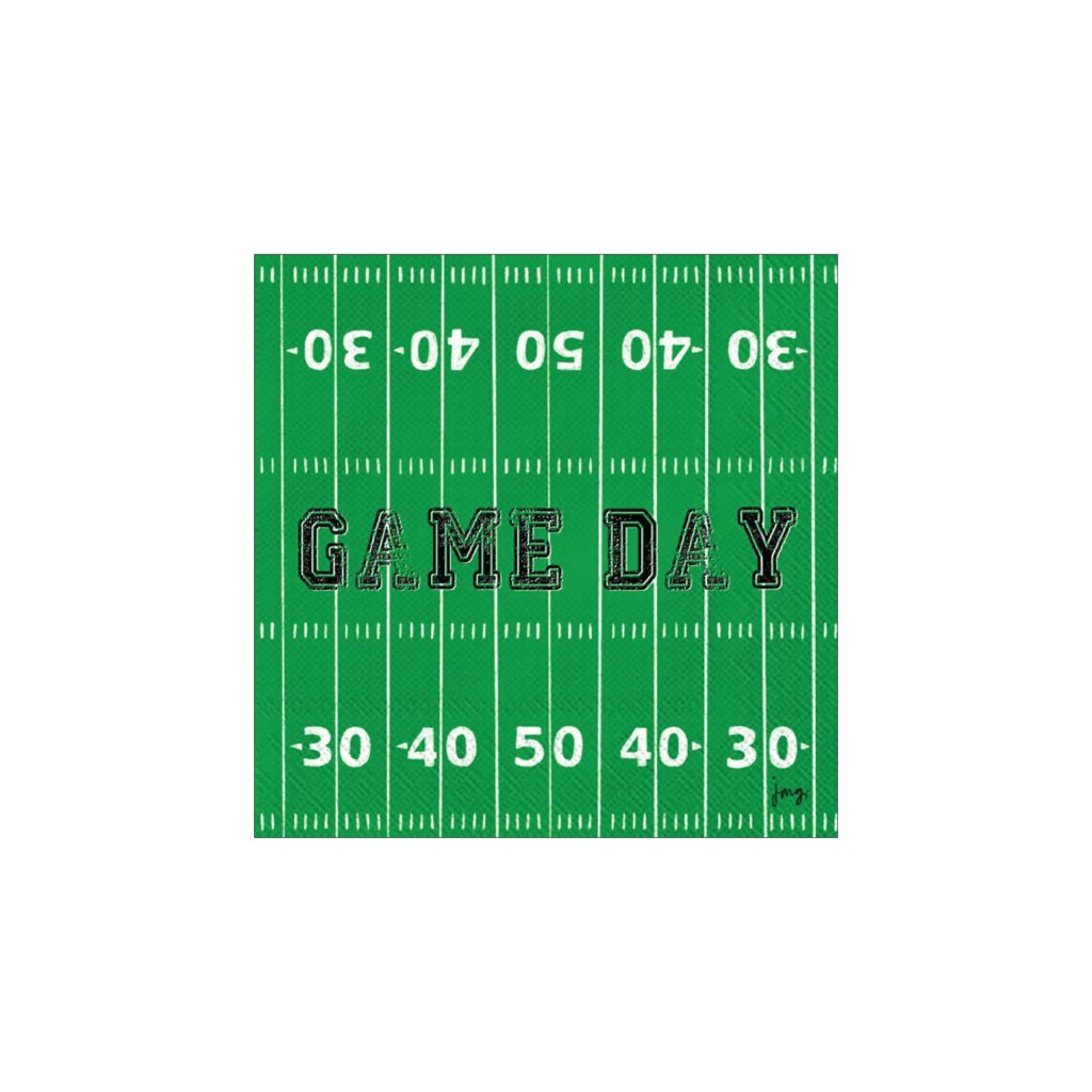 Game Day Football Field Dessert Napkins 20ct