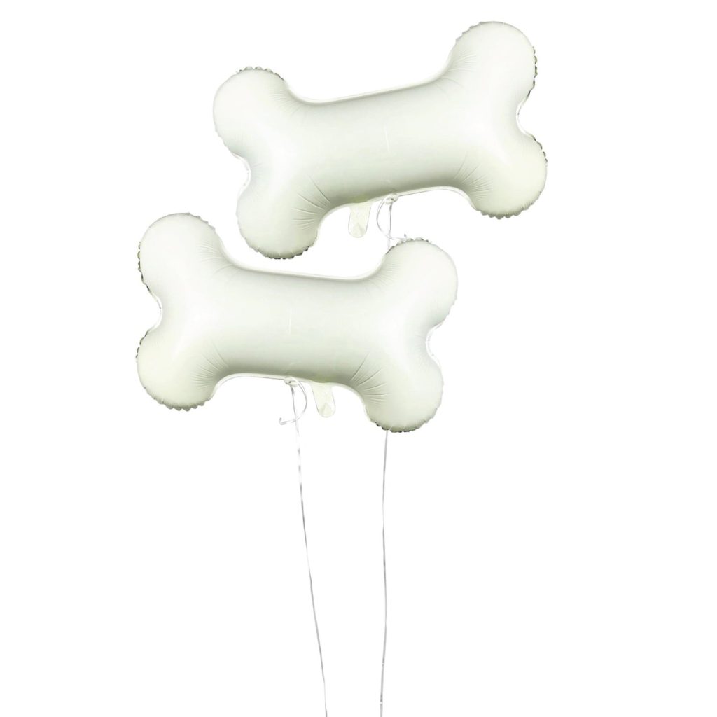 28in Dog Bone Foil Balloons 2ct