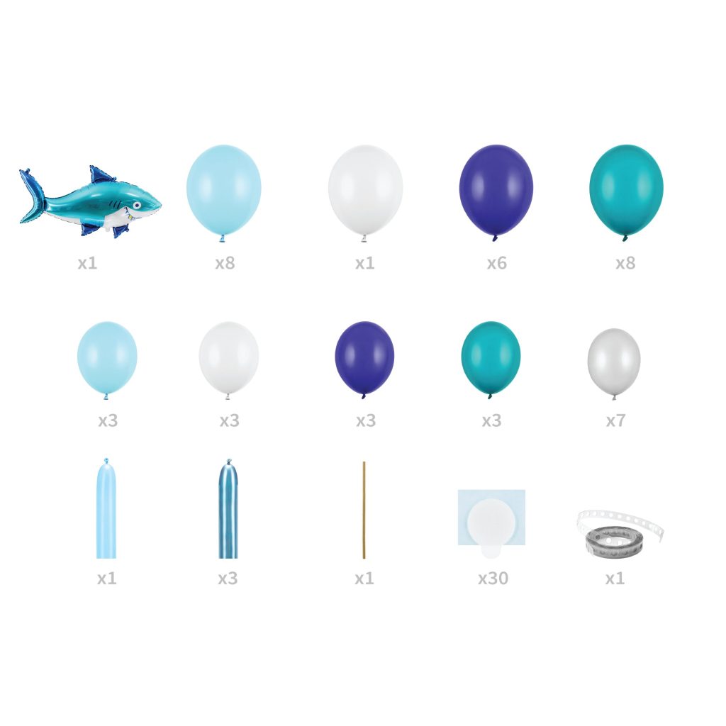 Shark Balloon Garland Kit 5ft