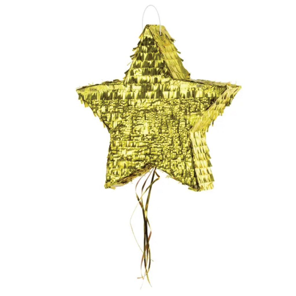 Giant Gold Star Piñata 17.5in