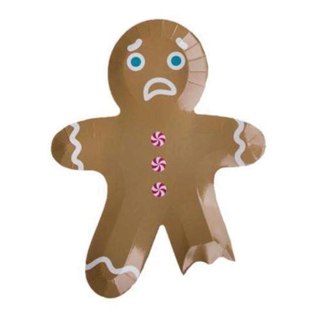 Gingerbread Man Plates