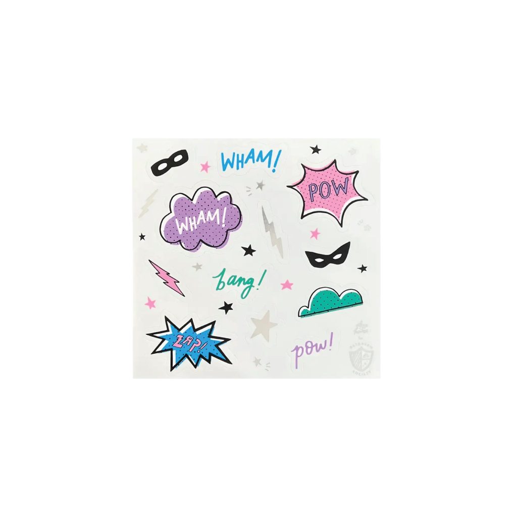 Girl Superhero Stickers Sheets 4ct