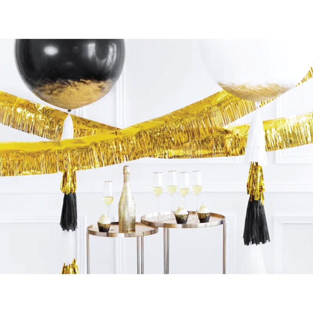 Metallic Gold Fringe Garland 13ft