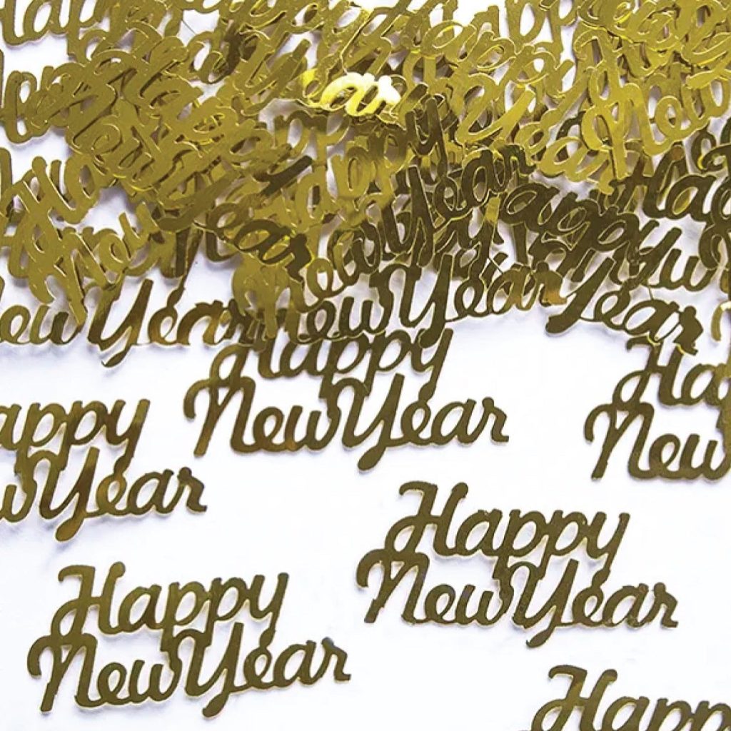 Gold Happy New Year Confetti Pack .105oz