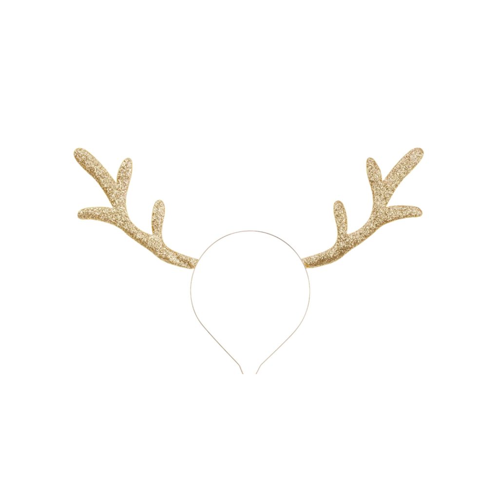 Gold Reindeer Antlers Headband 1ct