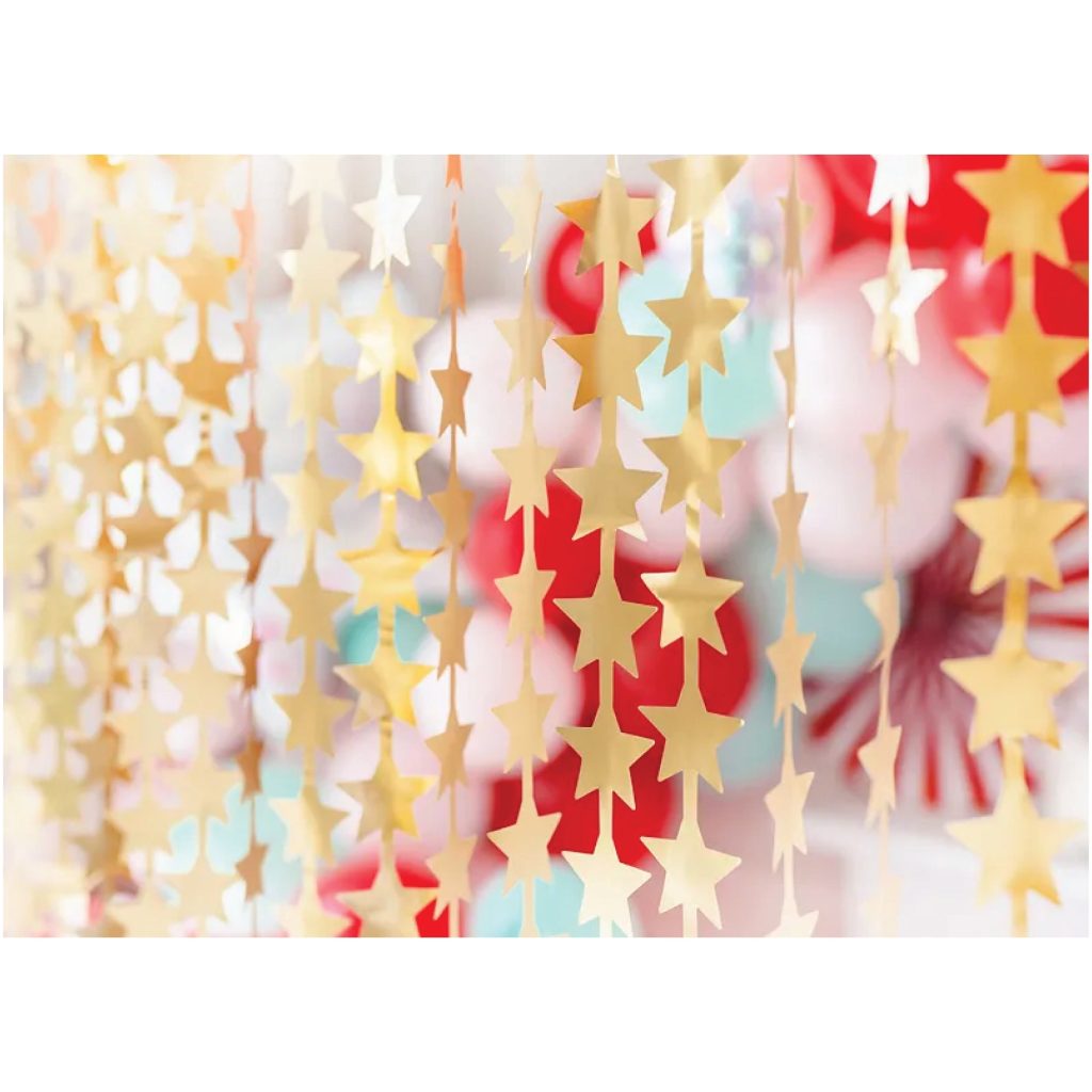 Gold Star Doorway Curtain, 3ft X 8ft