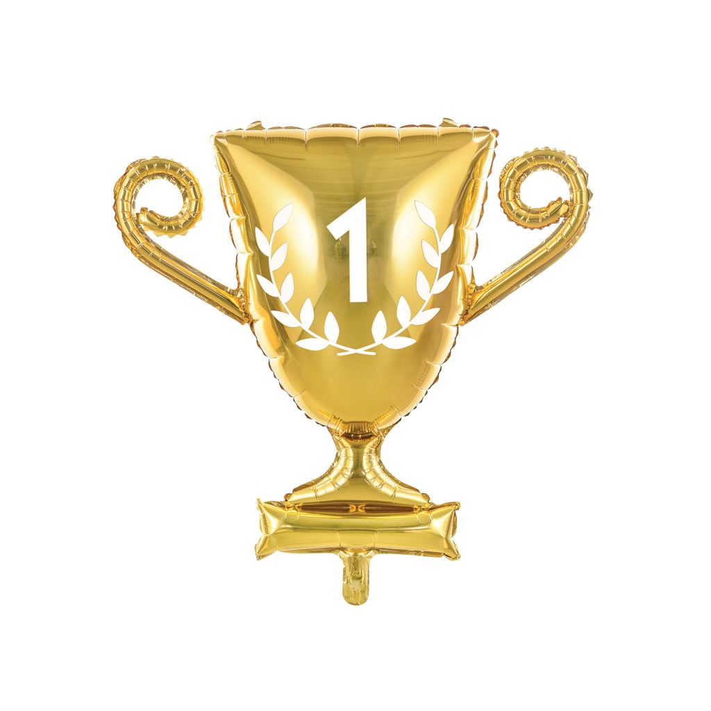 Gold Trophy Cup Foil Balloon 25in