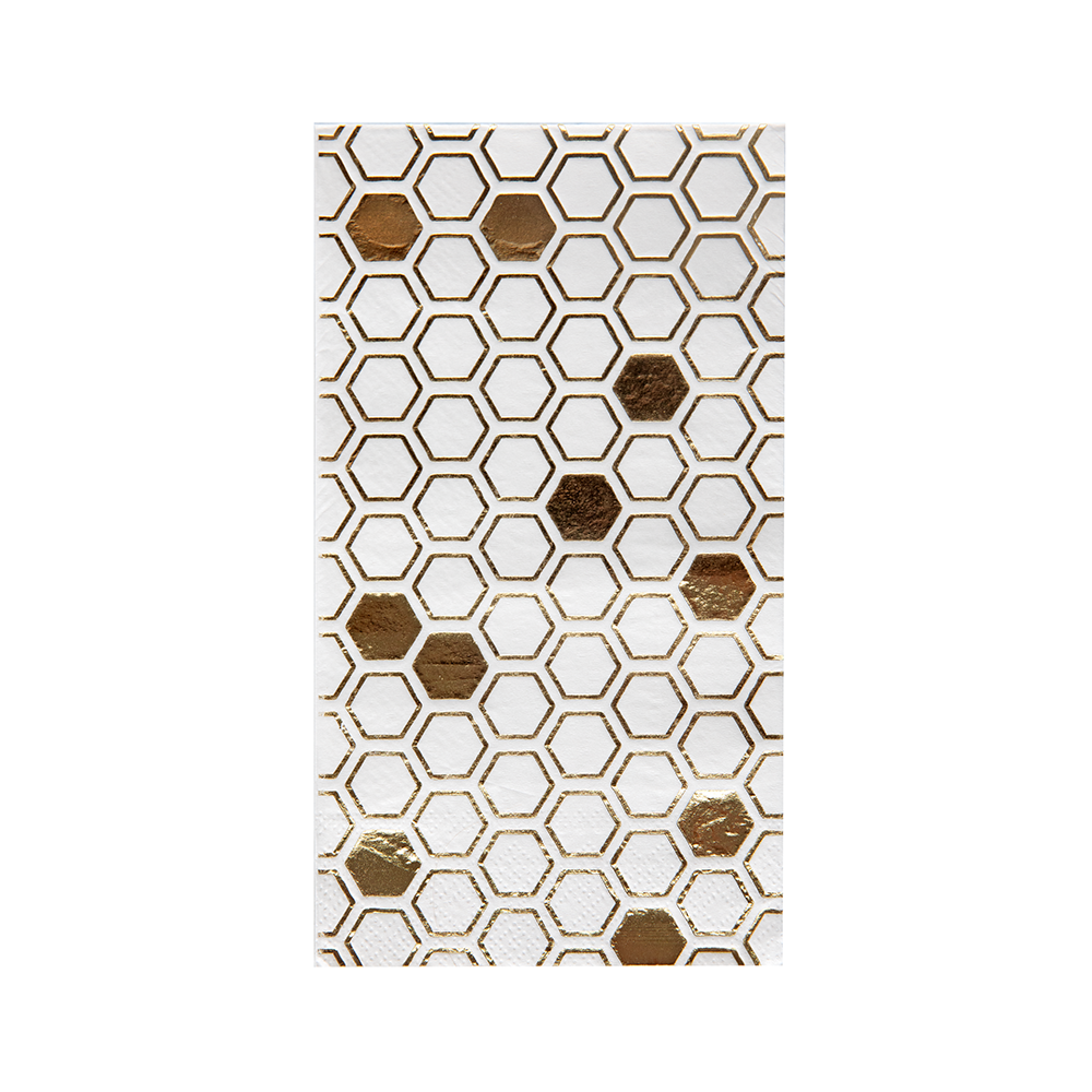 Gold Honey Bee Guest Napkins