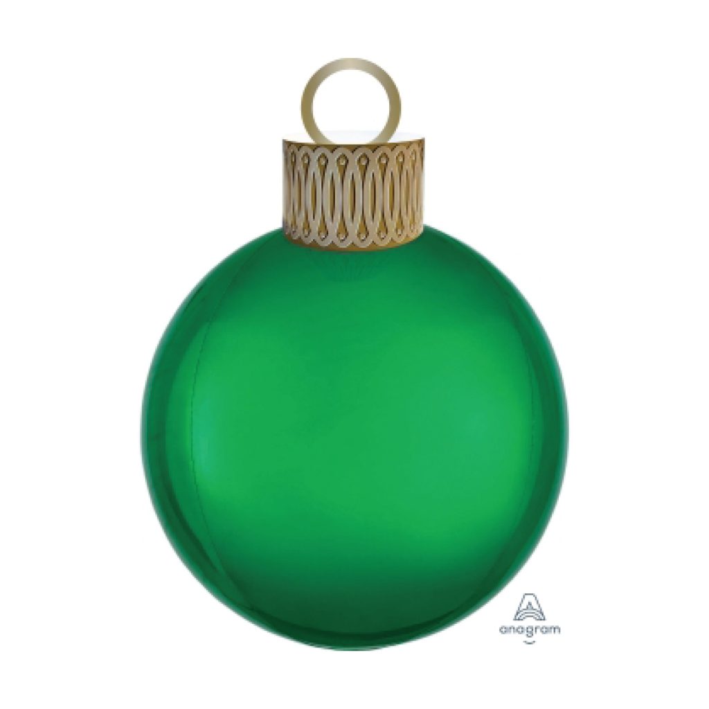 Green Christmas Ornament Foil Balloon Kit 20in