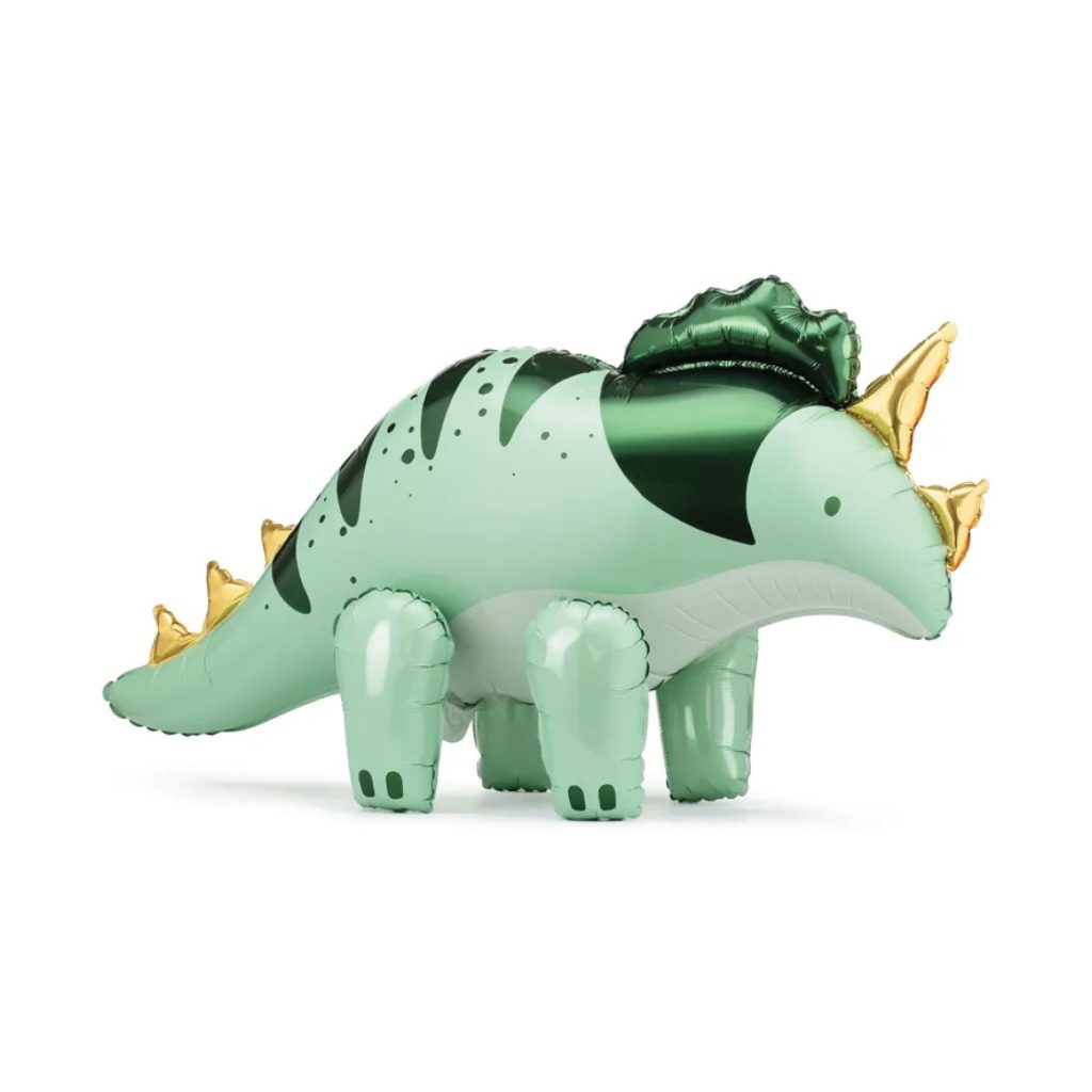 Green Standing Triceratops Balloon 36.5in