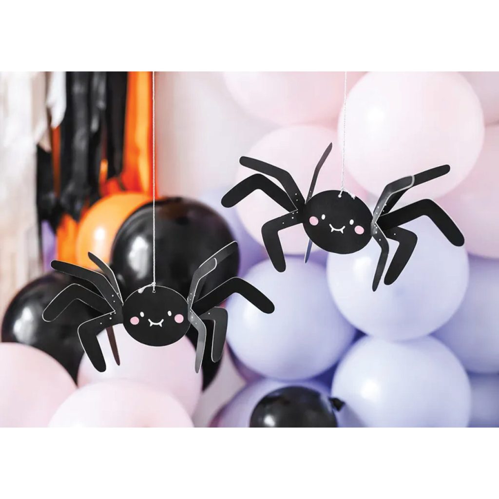 DIY Paper Spider Hanging Decorations 5ct