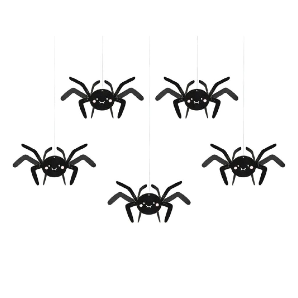 DIY Paper Spider Hanging Decorations 5ct