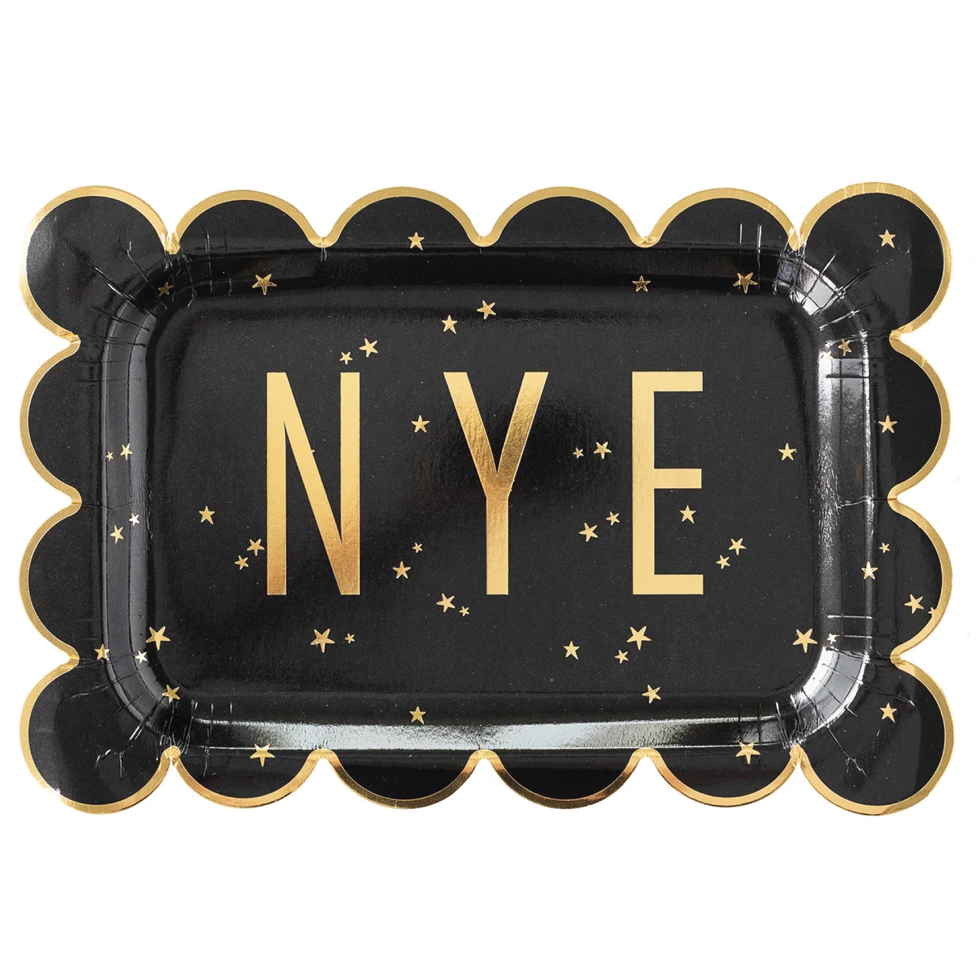 New Year’s Eve Rectangle Lunch Plates 8ct