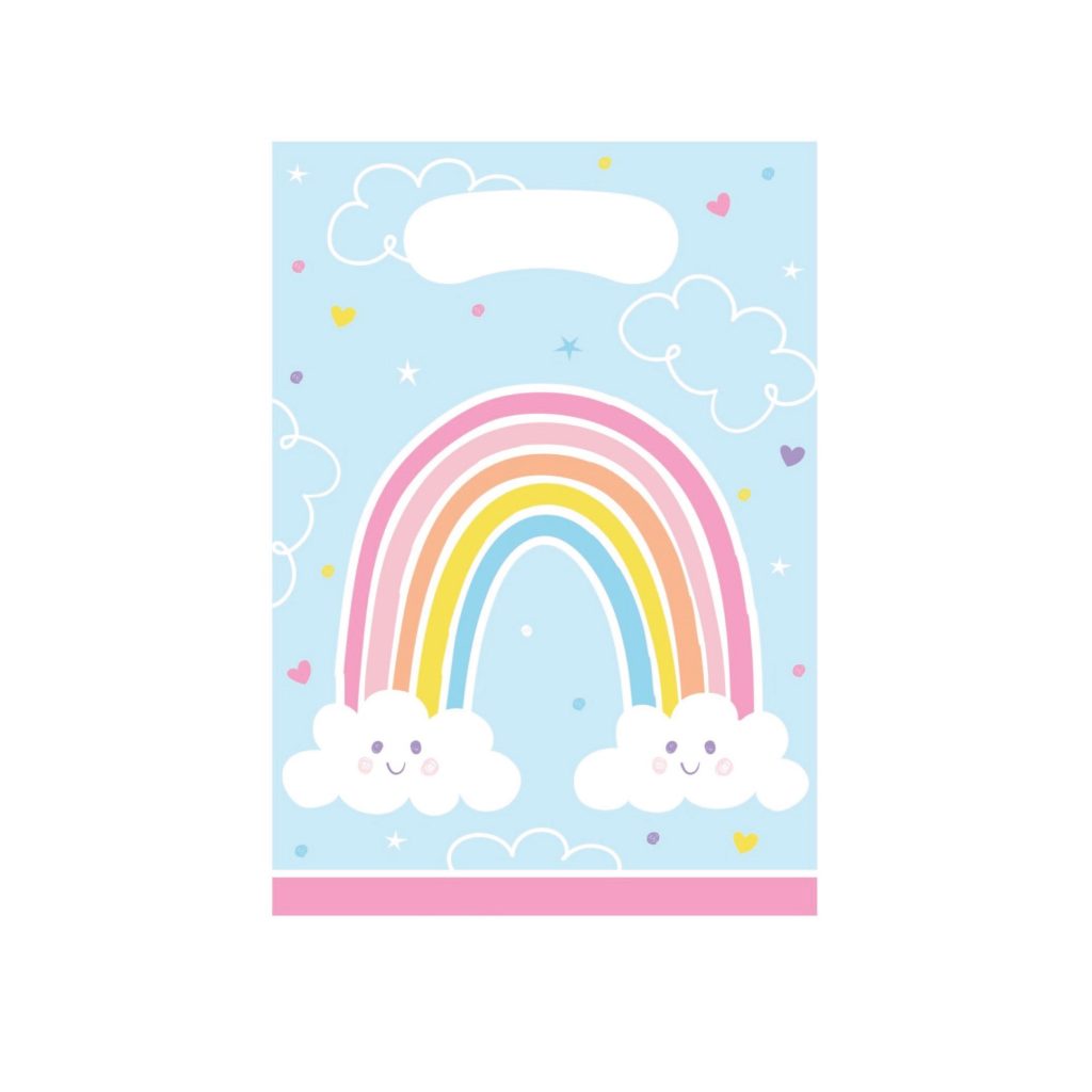 Happy Rainbow Loot Bags 8ct