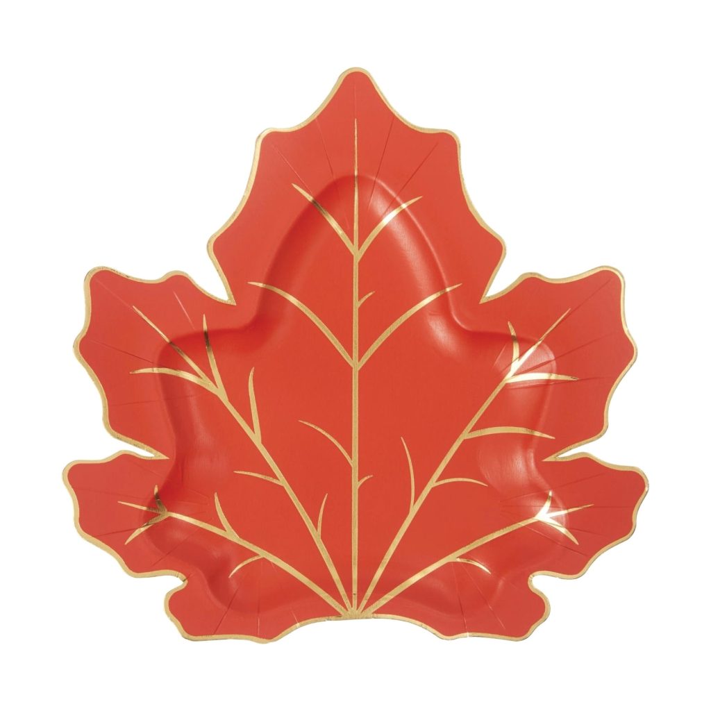 Harvest Maple Leaf Dessert Plates 8ct