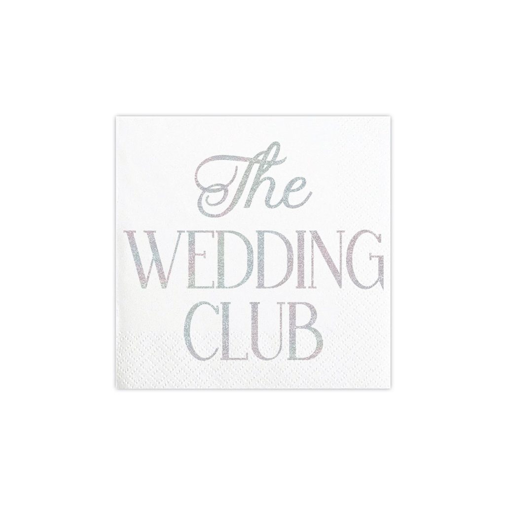 Holographic The Wedding Club Dessert Napkins 20ct