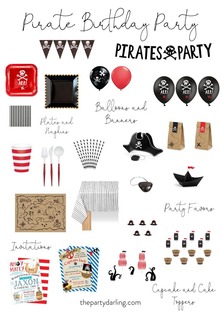 Pirate’s Treasure Map Latex Balloons 6ct