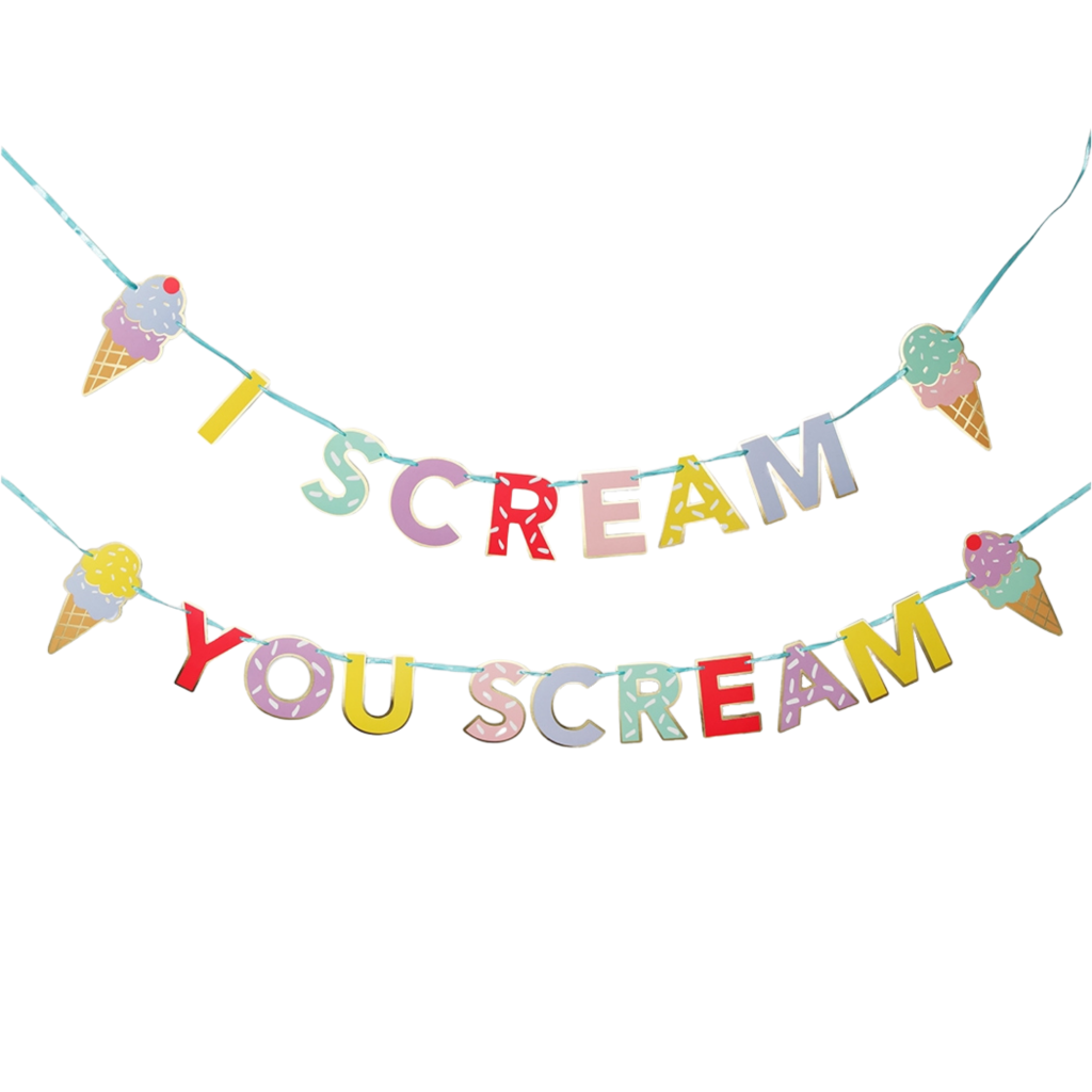 I Scream You Scream Banner 9ft