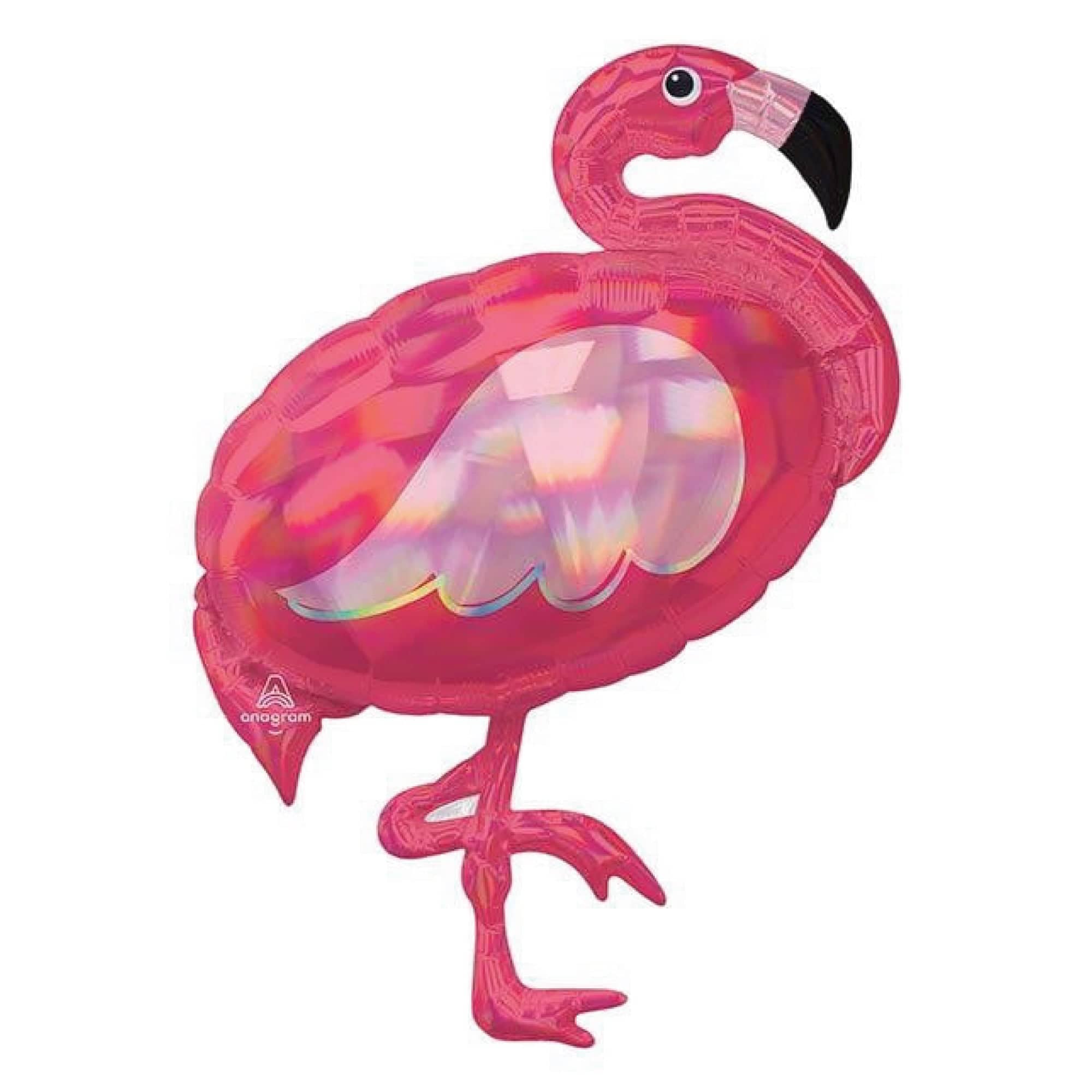 Iridescent Pink Flamingo Balloon 33in