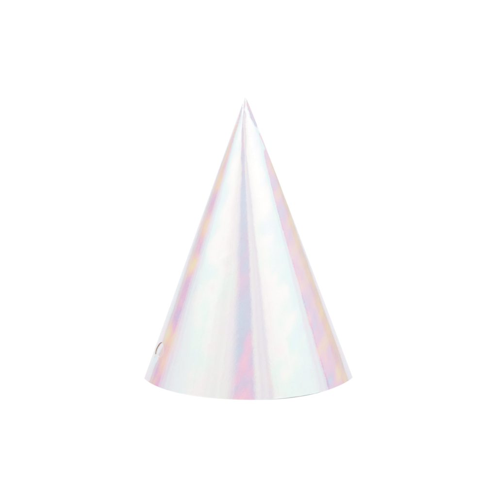 Iridescent Party Hats 8ct