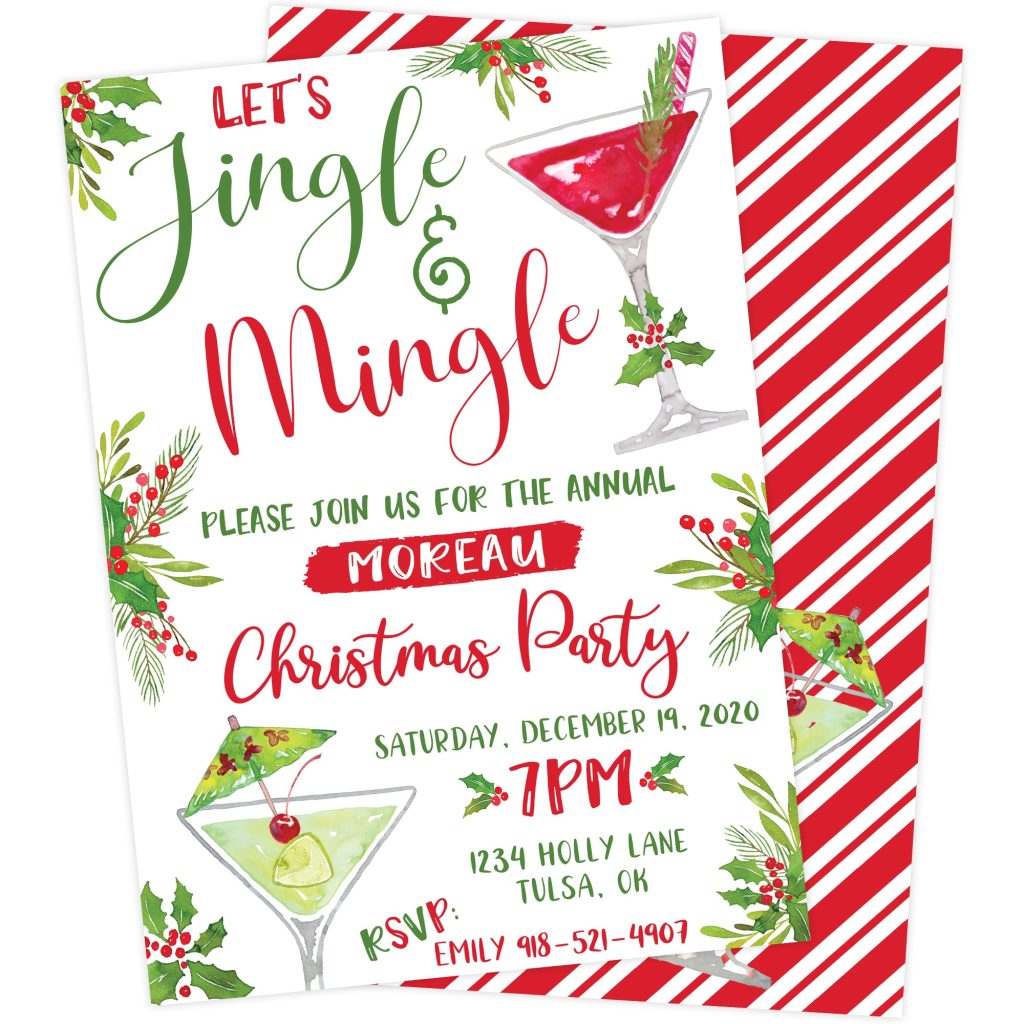 Jingle & Mingle Christmas Party Invitation