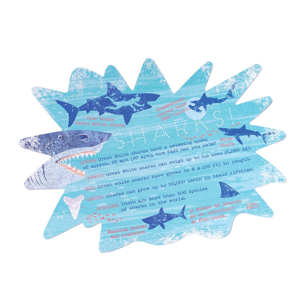 Jawsome Shark Paper Placemats 12ct