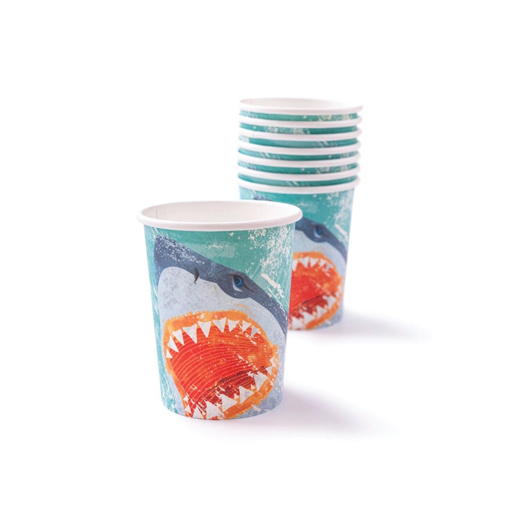 Jawsome Shark Paper Cups 8ct