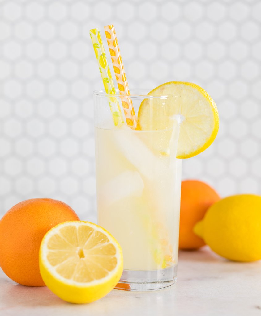 Lemon And Orange Reusable Straws 12ct