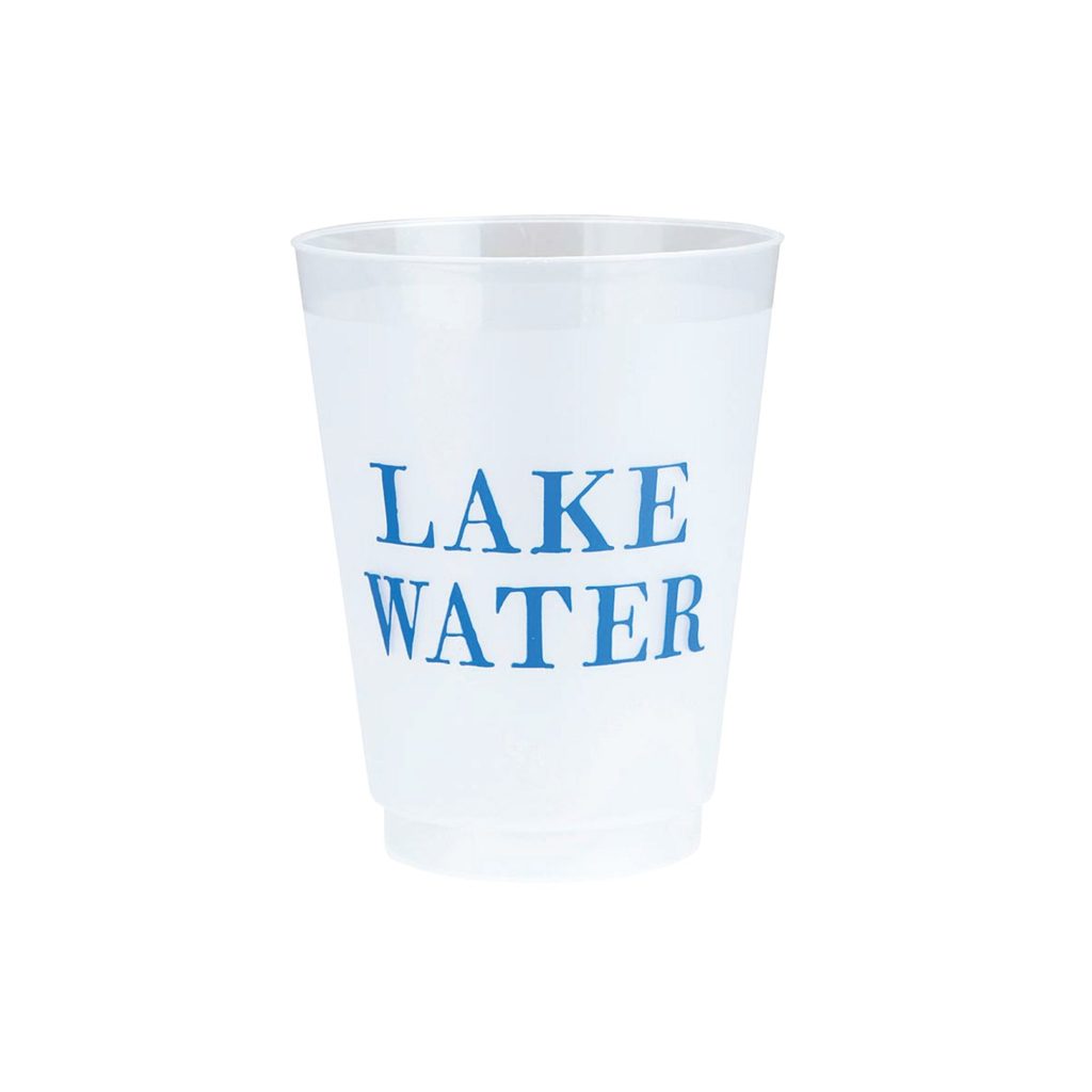 Lake Water Frosted Plastic Cups 8ct