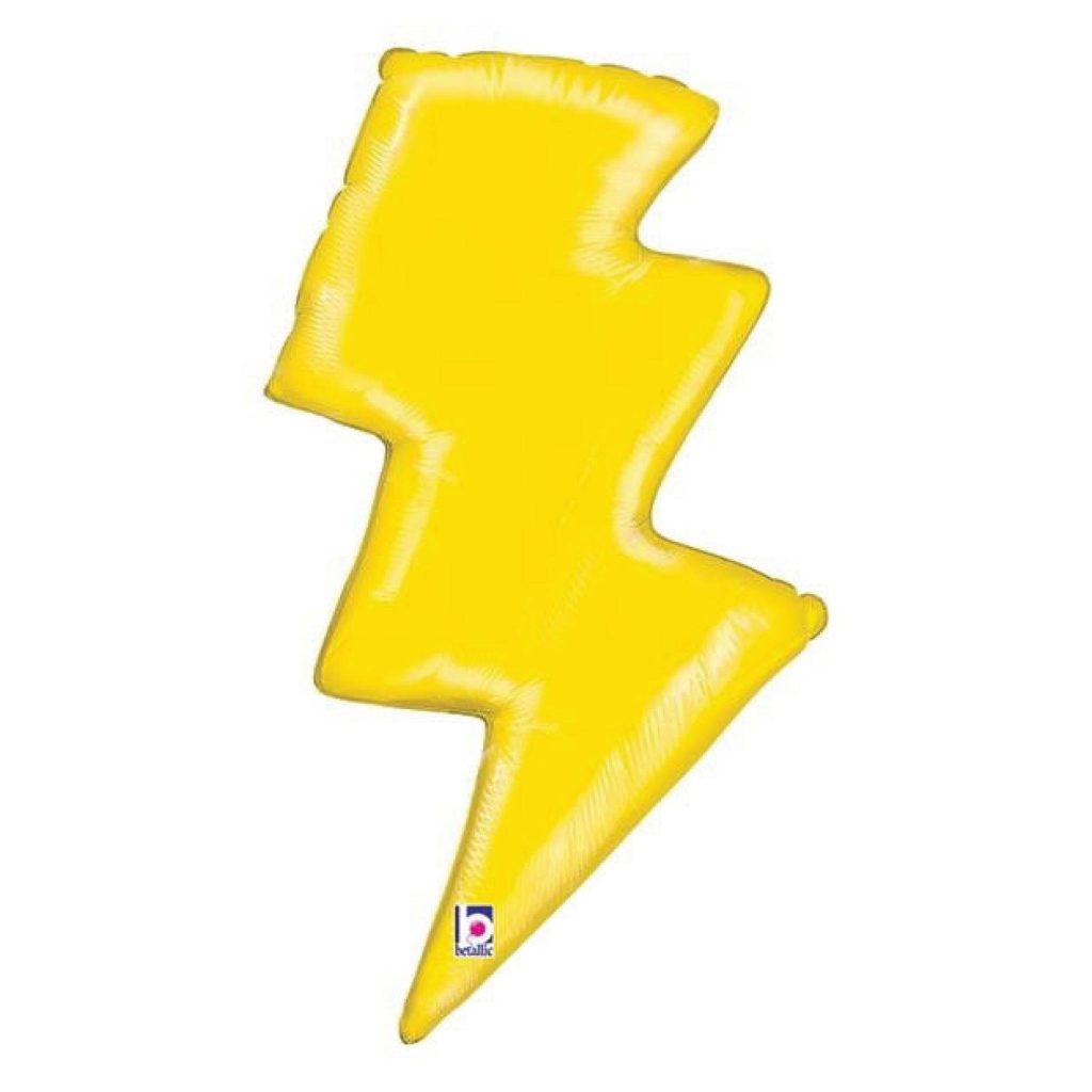 Lightning Bolt Foil Balloon 36in