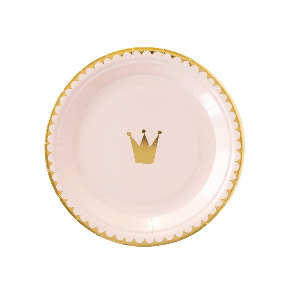 Magical Princess Crown Dessert Plates 8ct