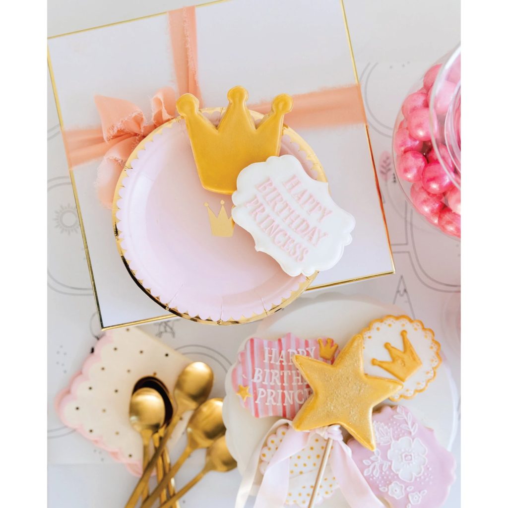 Magical Princess Crown Dessert Plates 8ct