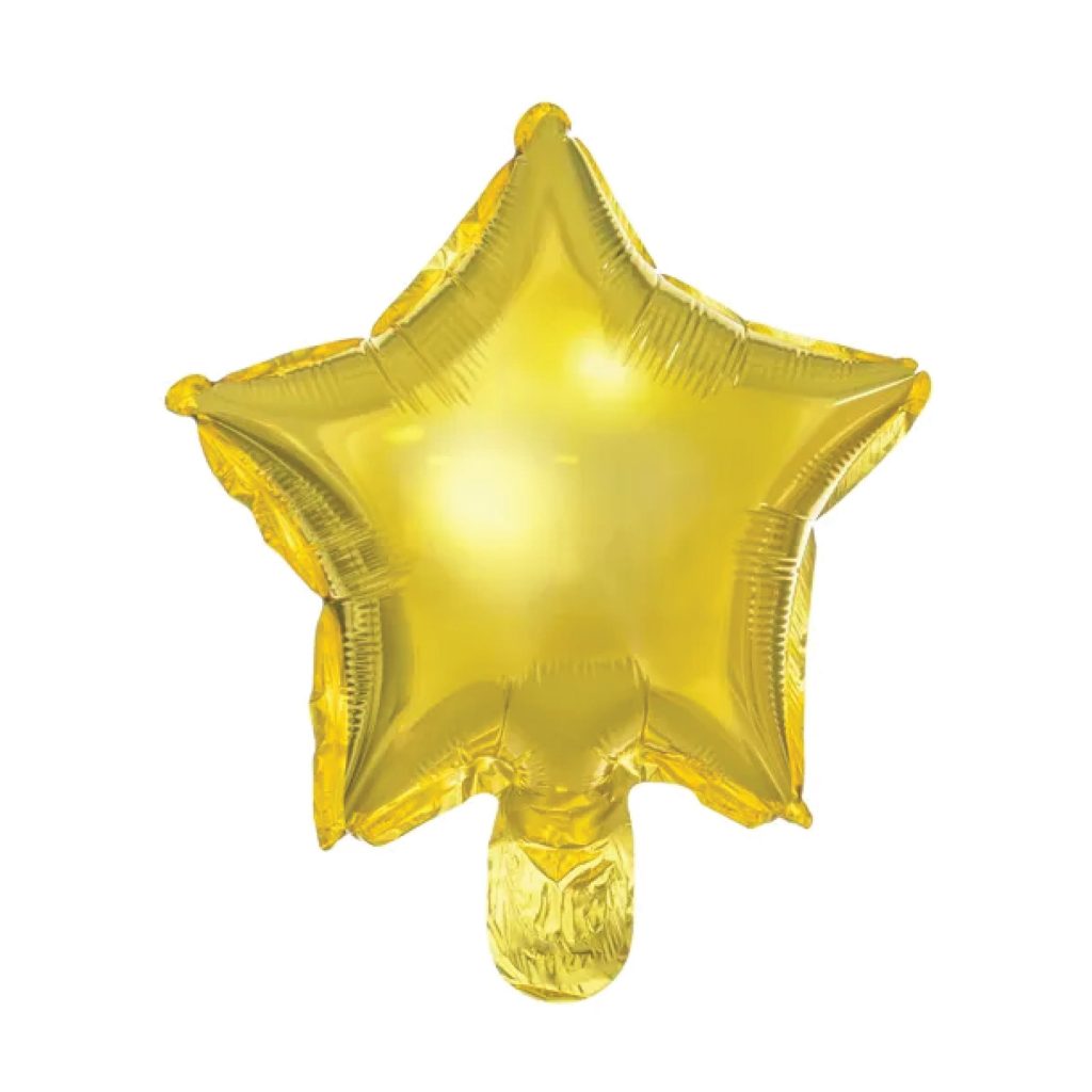 Metallic Gold Star 8in Balloons 25ct