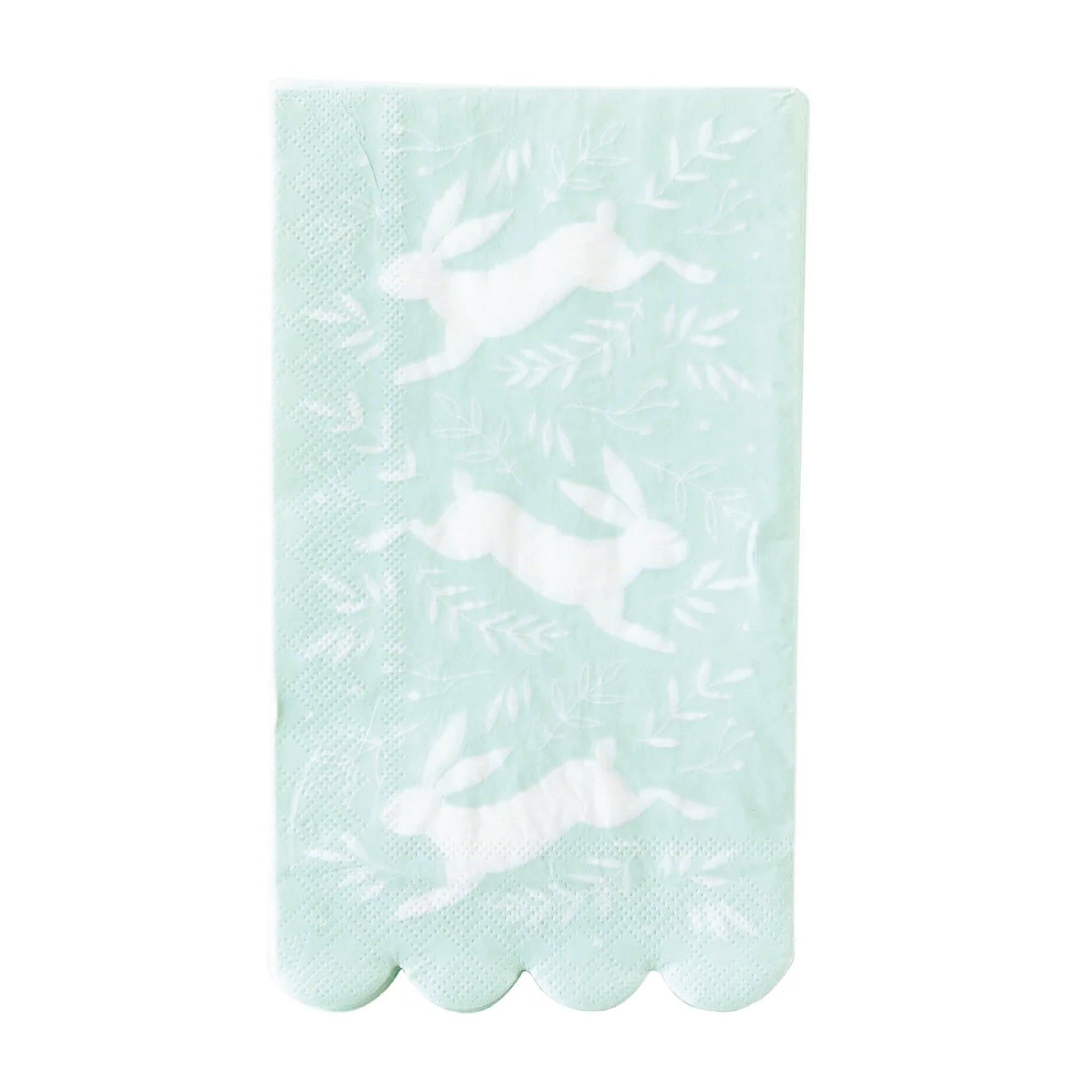 Mint Green Bunny & Sprigs Paper Guests Towels 24ct