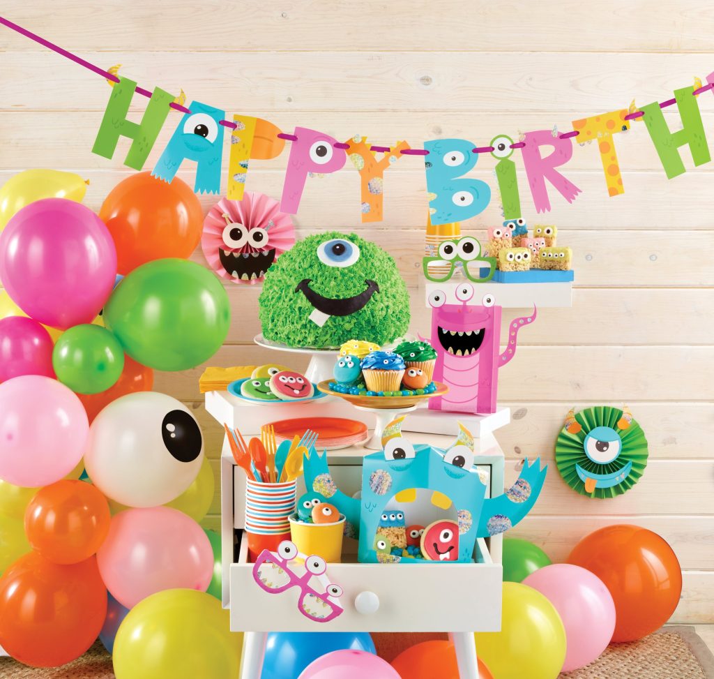 Little Monster Happy Birthday Banner 7ft