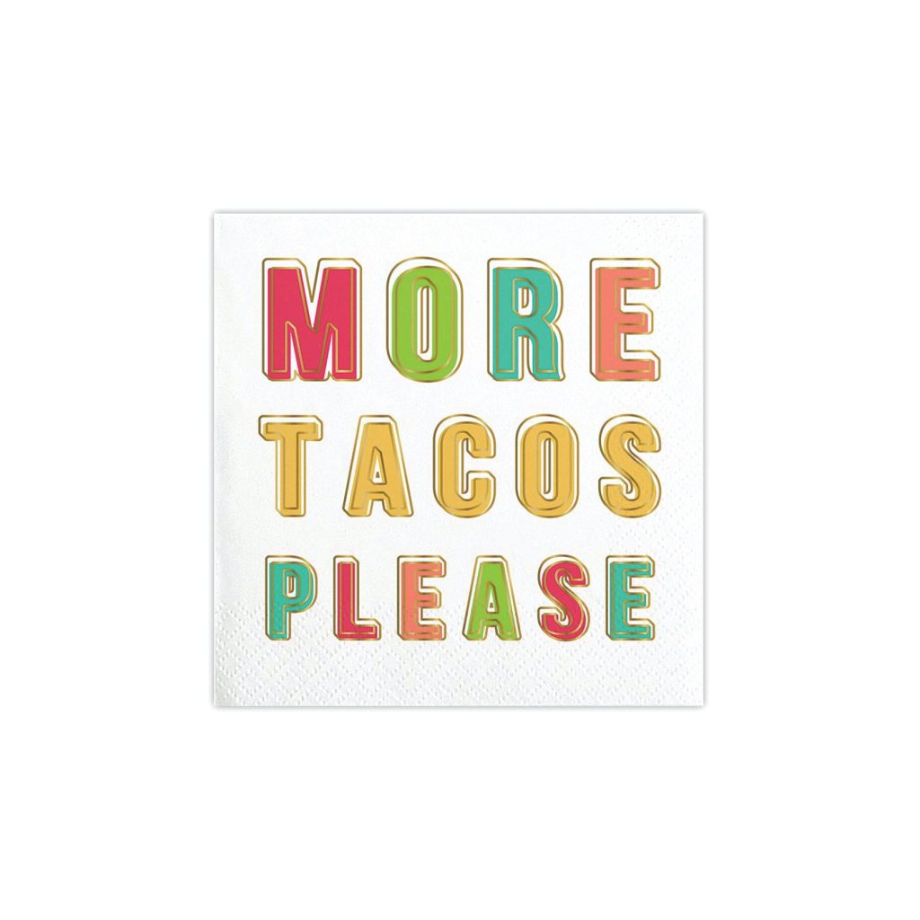 More Tacos Please Dessert Napkins 20ct