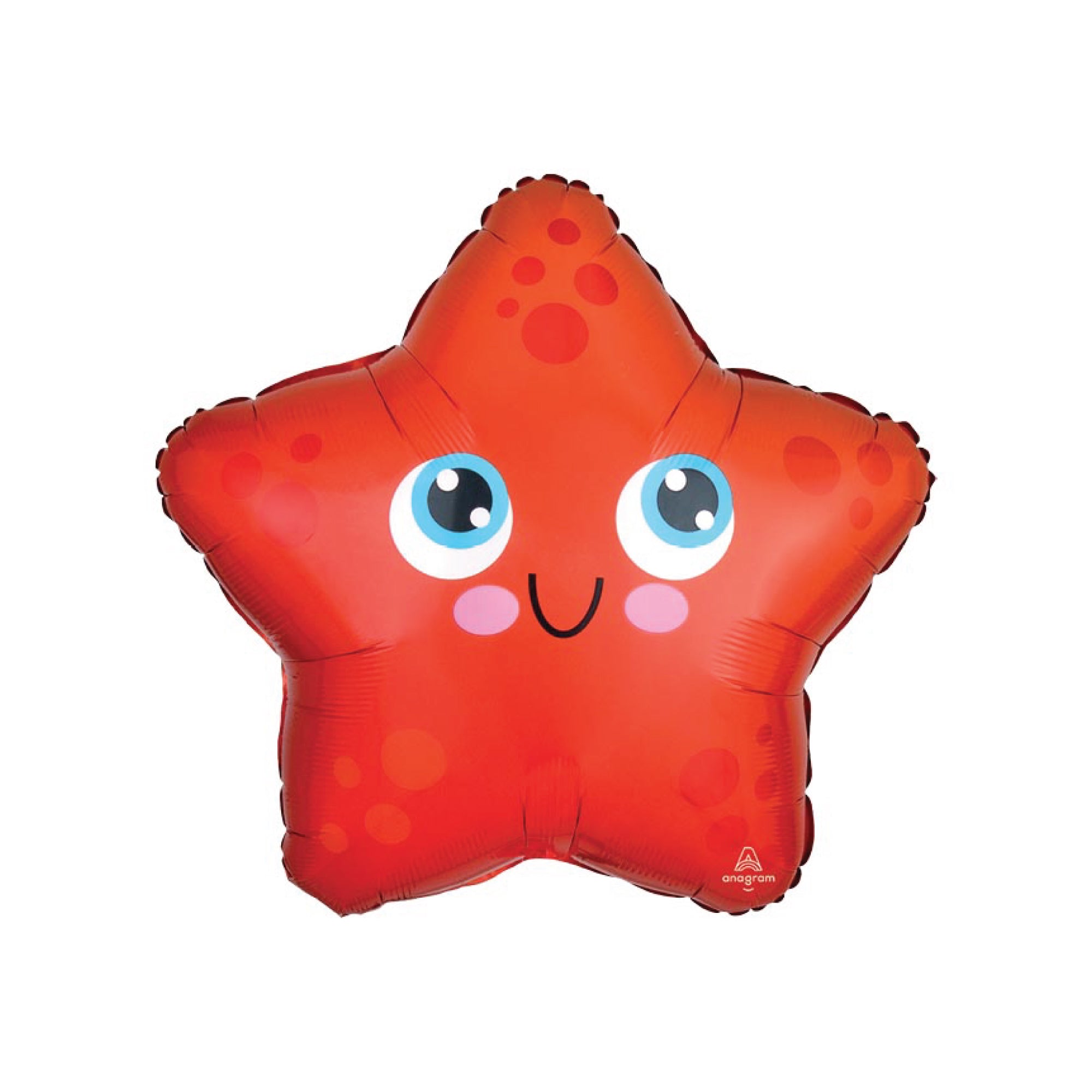 Orange Starfish Balloon 17in