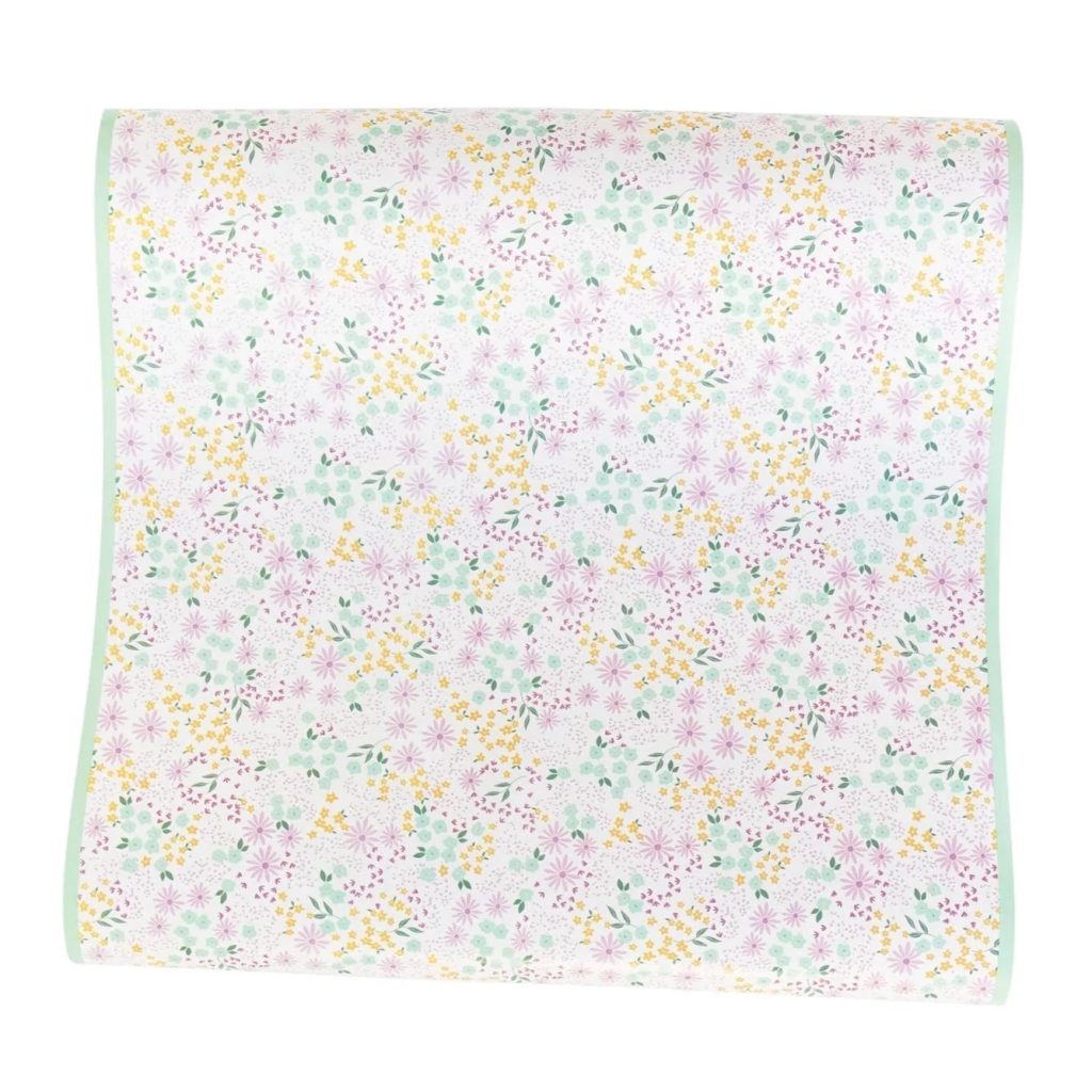 Pastel Ditsy Floral Paper Table Runner