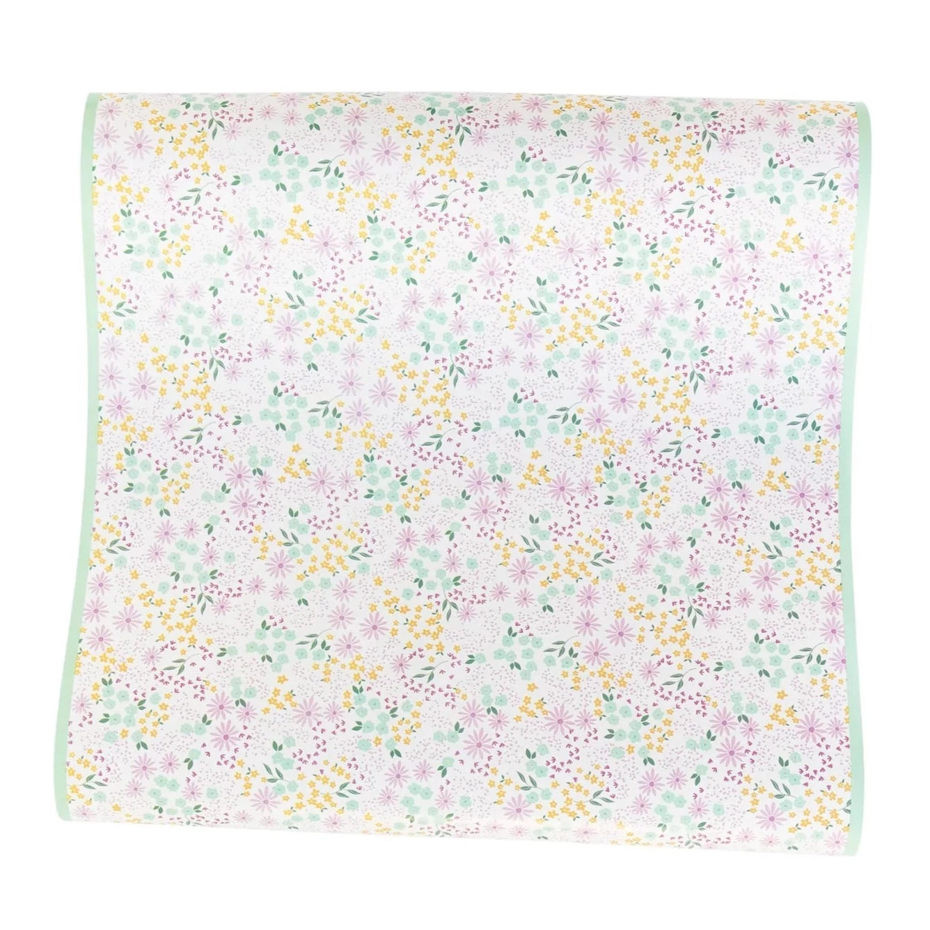 Pastel Ditsy Floral Paper Table Runner