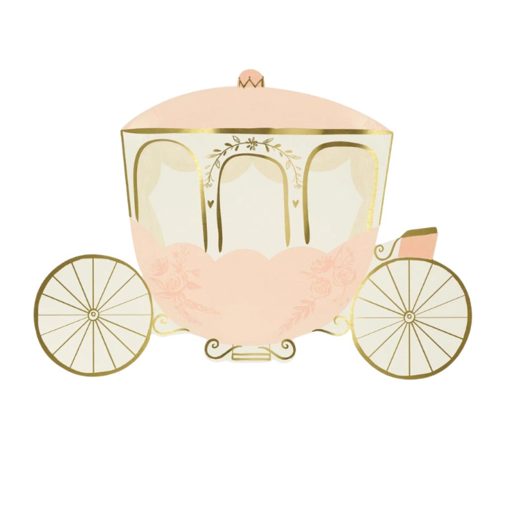 Princess Carriage Dessert Plates 8ct