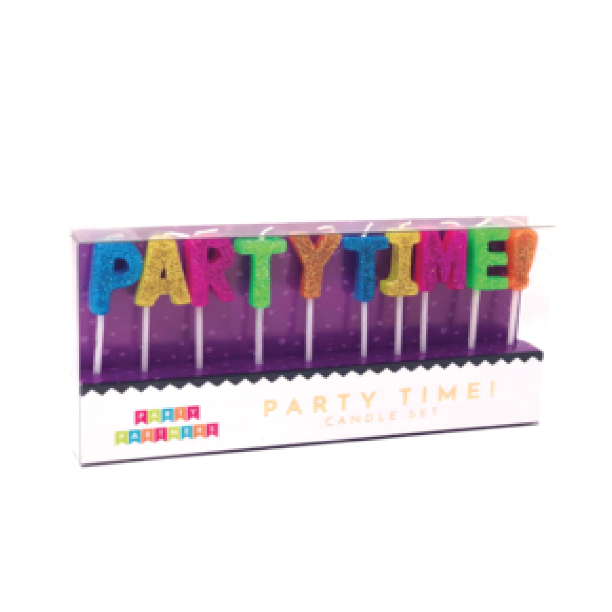 Multicolor Party Time Candles 10ct