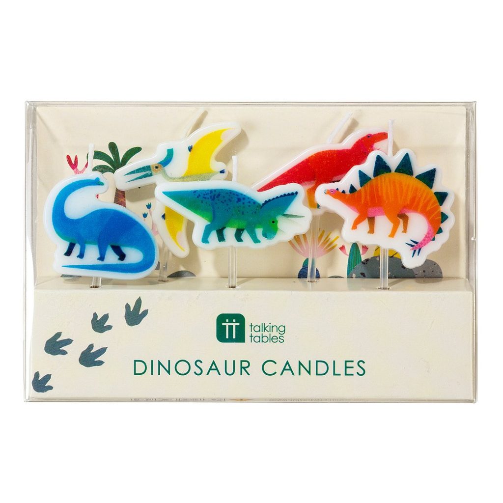 Party Dinosaur Birthday Candles