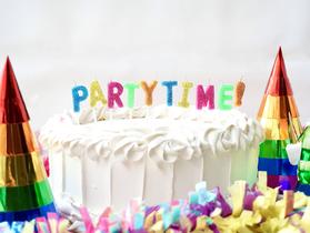 Multicolor Party Time Candles 10ct