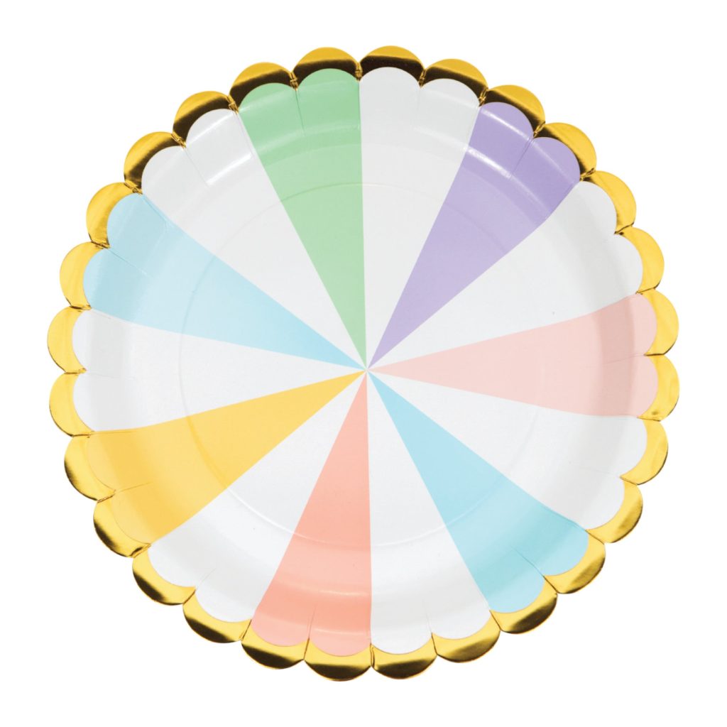 Pastel Celebrations Lunch Plates 8ct